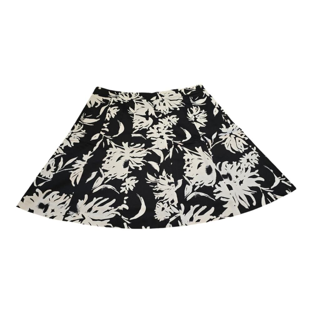 Lane Bryant Black and White Tropical Floral Shirt‎ Plus Size 20 New!